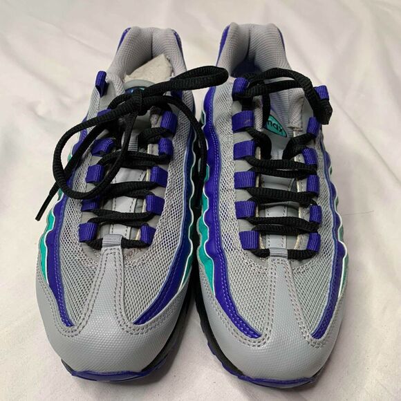 NEW Nike Air Max 95 GS Indigo Burst Wolf Grey/Black-Indigo Burst Boy's Size 5.5Y - Picture 4 of 8